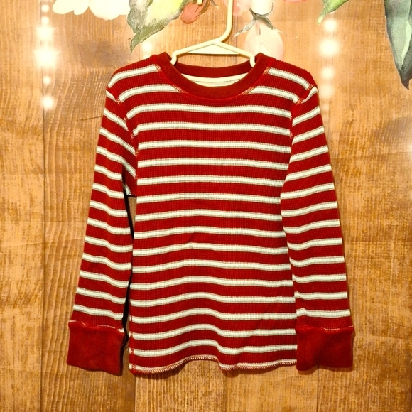 PLACE SIZE 5/6 KIDS STRIPED THERMAL TOP - Picture 1 of 4
